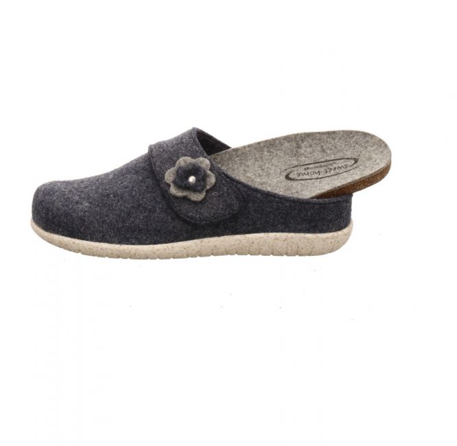 Hickersberger 3811 Filz Pantolette blau